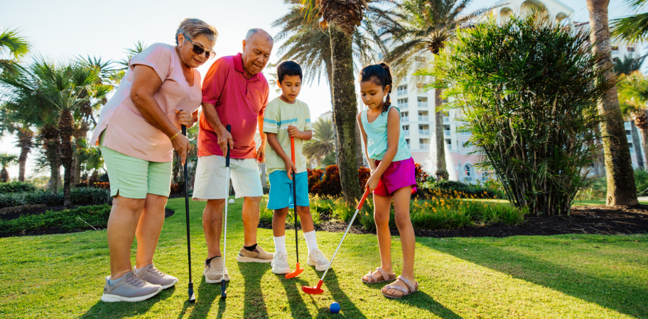 Putt-Putt Golf with family