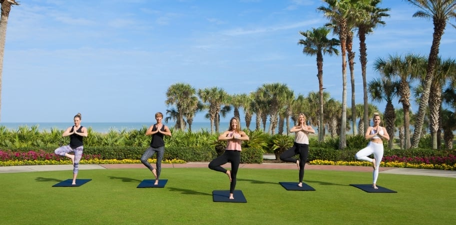 Yoga on the water